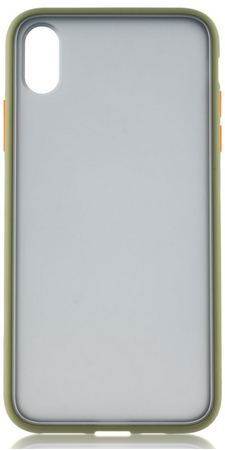 Чехол для iPhone XR Brosco STTPU Зелено-оранжевый