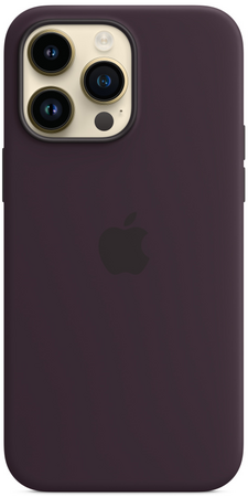 Чехол для iPhone 14 Pro Silicone Case with MagSafe - Elderberry, Цвет: Elderberry / Бузина, изображение 2