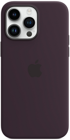 Чехол для iPhone 14 Pro Silicone Case with MagSafe - Elderberry, Цвет: Elderberry / Бузина, изображение 3