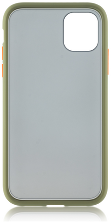Чехол для iPhone 11 Pro Max Brosco Зелено-оранжевый, изображение 5