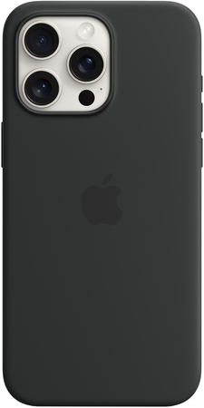Чехол для iPhone 15 Pro Max Silicone Case Black, Цвет: Black / Черный, изображение 2