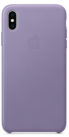 Чехол Apple для iPhone XS Max Leather Case Lilac (оригинал)