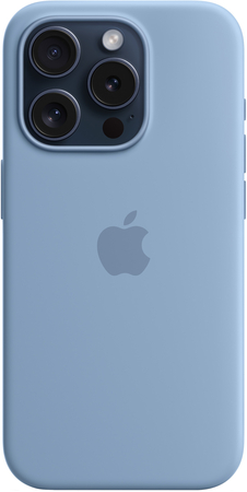 Чехол для iPhone 15 Pro Silicone Case Winter Blue, Цвет: Blue / Голубой, изображение 2