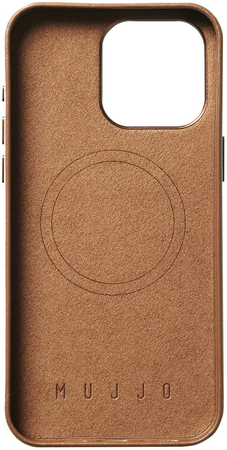 Защитный чехол Mujjo Full Leather Case iPhone 15 Pro Max MagSafe (tan), изображение 2