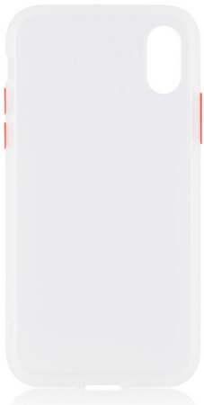 Чехол для iPhone XR Brosco STTPU Бело-красный