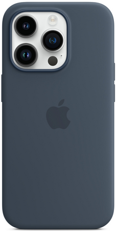 Чехол для iPhone 14 Pro Max Silicone Case Storm Blue, Цвет: Blue / Синий темный, изображение 3