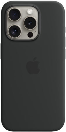 Чехол для iPhone 15 Pro Silicone Case Black, Цвет: Black / Черный