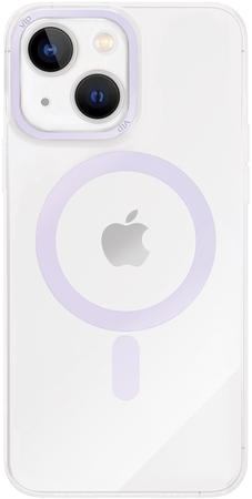 Чехол VLP Line case с MagSafe для iPhone 14 фиолетовый