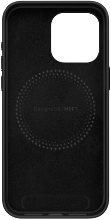 Чехол-накладка MOFT Snap Phone Case iPhone 15 Pro (Экокожа Movas) Черный, Цвет: Black / Черный, изображение 3