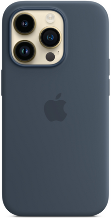 Чехол для iPhone 14 Pro Max Silicone Case Storm Blue, Цвет: Blue / Синий темный, изображение 2