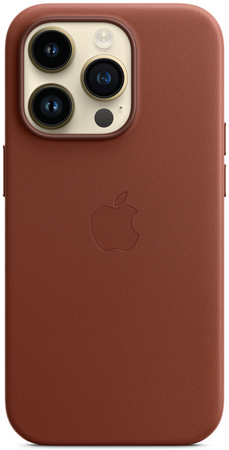 Чехол для iPhone 14 Pro Leather Case with MagSafe - Umber, изображение 2