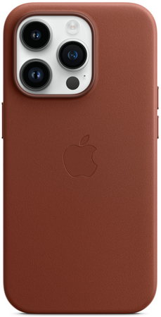 Чехол для iPhone 14 Pro Leather Case with MagSafe - Umber, изображение 3
