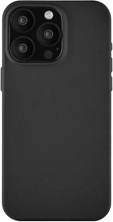 Чехол для iPhone 15 Pro Max Ubear Capital Leather Case черный, Цвет: Black / Черный