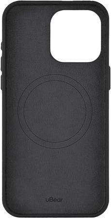 Чехол для iPhone 15 Pro Max Ubear Capital Leather Case черный, Цвет: Black / Черный, изображение 3