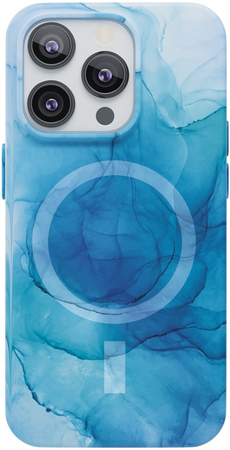 Чехол защитный VLP Splash case с MagSafe для iPhone 14 Pro Max синий, Цвет: Blue / Синий