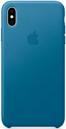 Чехол Apple для iPhone XS Max Leather Case Cape Cod Blue (оригинал), Цвет: Blue / Синий