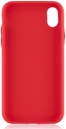 Чехол для iPhone XR Brosco Fresh Красно-черный, изображение 2