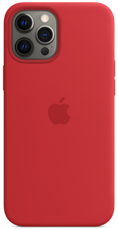 Чехол для iPhone 12 Pro Max Silicone Case Красный, изображение 3