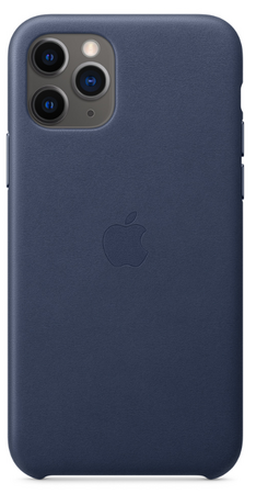 Чехол Apple для iPhone 11 Pro Leather Case Midnight Blue (оригинал)