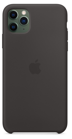 Чехол Apple для iPhone 11 Pro Max, Silicone Case, Black (оригинал), изображение 3
