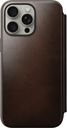 Защитный чехол для iPhone 15 Pro Max Nomad Modern Leather Folio, brown, изображение 4