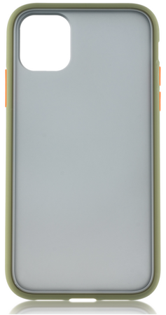 Чехол для iPhone 11 Pro Max Brosco Зелено-оранжевый