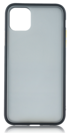 Чехол для iPhone 12 Mini Brosco STTPU Черно-Желтый