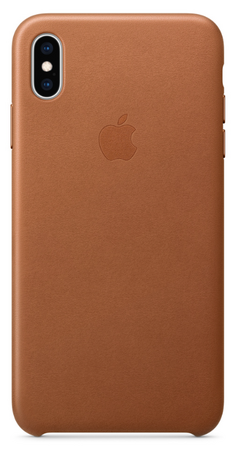 Чехол Apple для iPhone XS Max Leather Case Saddle Brown (оригинал)