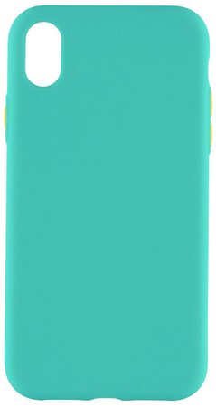 Чехол для iPhone XR Brosco Fresh Голубо-желтый