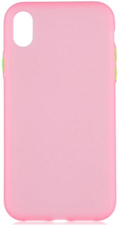 Чехол для iPhone XR Brosco Fresh Розово-зеленый