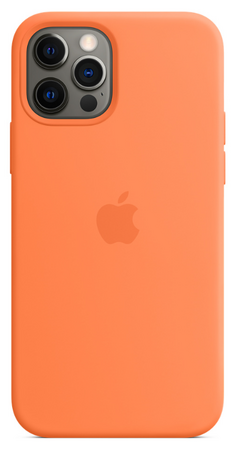 Чехол Apple для iPhone 12 Pro Silicone Case Kumquat (оригинал), изображение 2