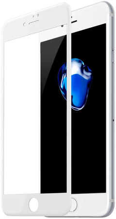 Защитное стекло 3D для iPhone 7 Plus/8 Plus MOCOll Black Diamond белое
