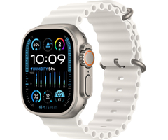 Apple Watch Ultra 2 49mm Titanium Case With White Ocean Band, Размер корпуса/ширина крепления: 49, Цвет: White / Белый
