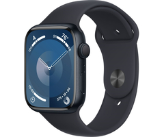 Apple Watch Series 9 45mm Midnight, Размер корпуса/ширина крепления: 45, Цвет: Midnight / Тёмная ночь
