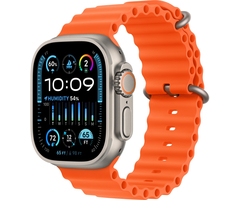 Apple Watch Ultra 2 49mm Titanium Case With Orange Ocean Band, Размер корпуса/ширина крепления: 49, Цвет: Orange / Оранжевый