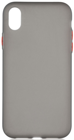 Чехол для iPhone XR Brosco Fresh Серо-красный