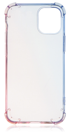 Чехол Brosco для iPhone 12 mini HardTPU DarkBlue-Pink