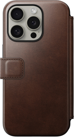 Защитный чехол для iPhone 15 Pro Nomad Modern Leather Folio, brown, изображение 2