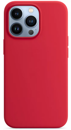 Чехол для iPhone 13 Pro Max Leather No Logo Red
