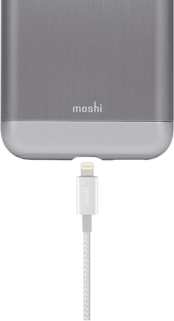 Кабель Moshi Integra Lightning на USB-A, Кевлар, 1.2м, Серебряный, изображение 4