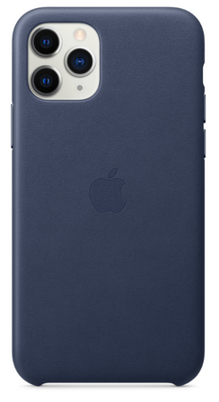 Чехол Apple для iPhone 11 Pro Leather Case Midnight Blue (оригинал), изображение 2