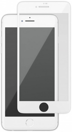 Защитное стекло 2.5D c сеткой для iPhone 7Plus/8 Plus белое