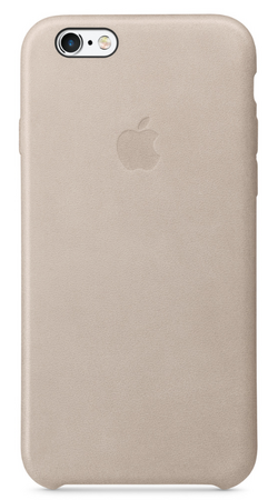 Чехол Apple для iPhone 6S Plus Leather Case Beige (Оригинал)