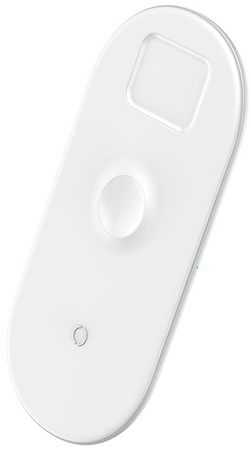 Беспроводное зарядное устройство Baseus, 3in1 Wireless Charger, 7.5W, White, Цвет: White / Белый, изображение 2