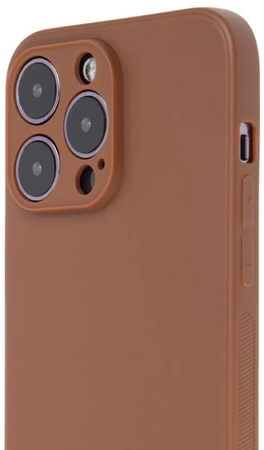 Чехол для iPhone 14 Pro Max Brosco Carbon Brown, изображение 4