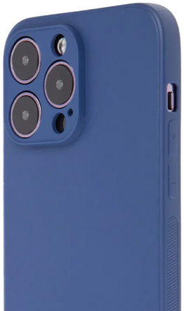 Чехол для iPhone 14 Pro Max Brosco Carbon Blue, изображение 5