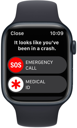 Apple Watch Series 8, 41 мм, корпус из алюминия цвета «тёмная ночь», спортивный ремешок цвета «тёмная ночь», Экран: 41, Цвет: Midnight / Тёмная ночь, Возможности подключения: GPS, изображение 4