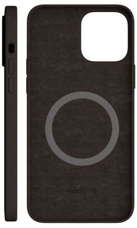 Чехол для iPhone 13 Pro Max VLP Silicone case with MagSafe Black, изображение 2