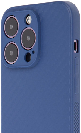 Чехол для iPhone 14 Pro Brosco Carbon Blue, изображение 2