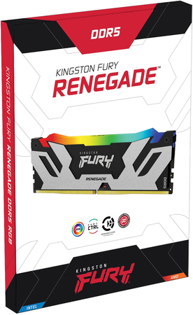Оперативная память Kingston FURY Renegade Silver RGB (KF568C36RSA-16) 16 ГБ, изображение 3